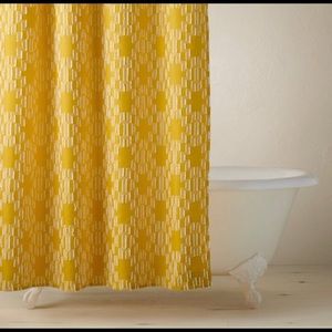 Target Opalhouse x Jungalow Boho Yellow Geometric Shower Curtain